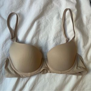 VS Pink Nude Underwire Padded Bra 34A